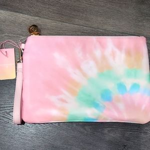 Stoney Clover Lane tie dye wristlet pouch